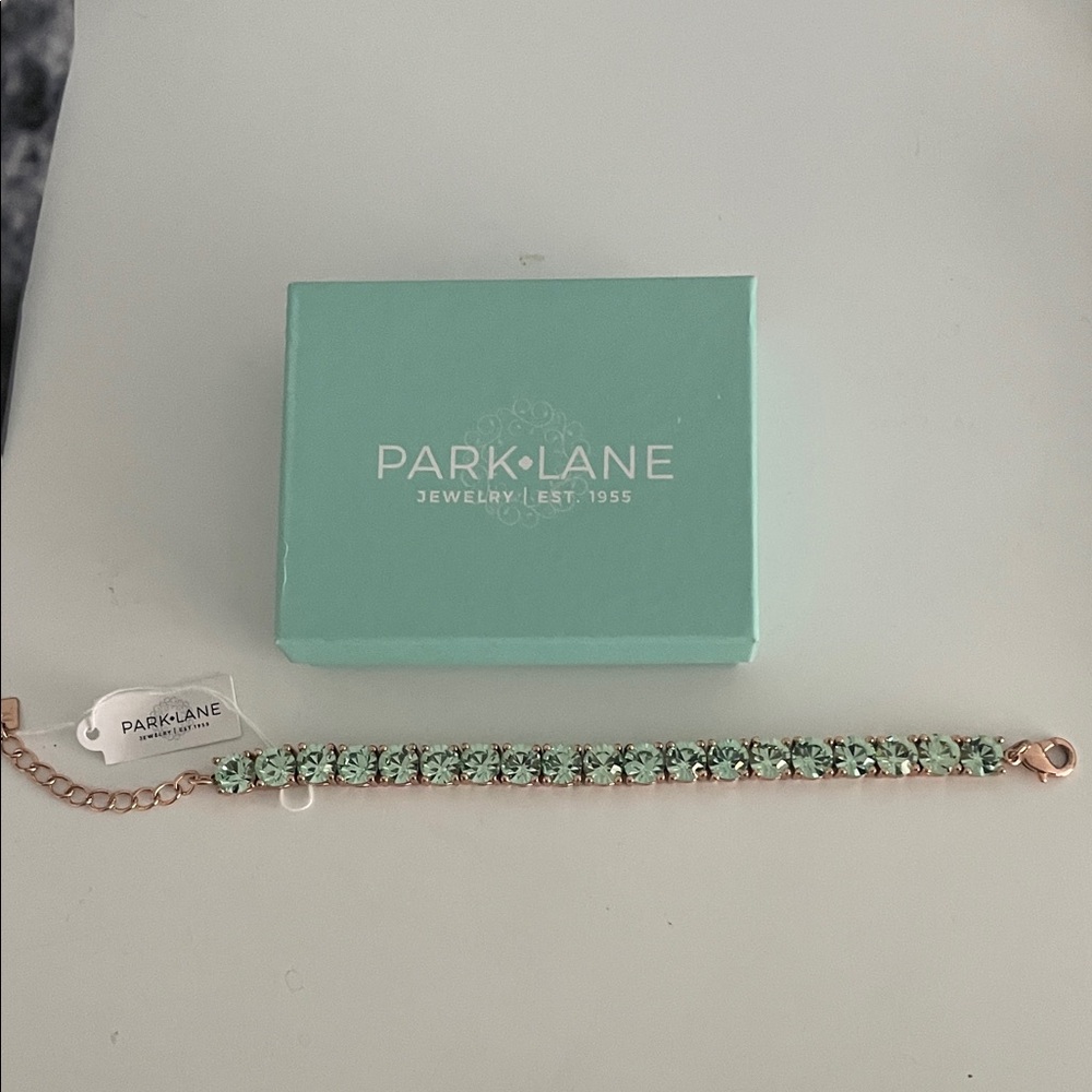 Park Lane Mint Green Crystal Bracelet